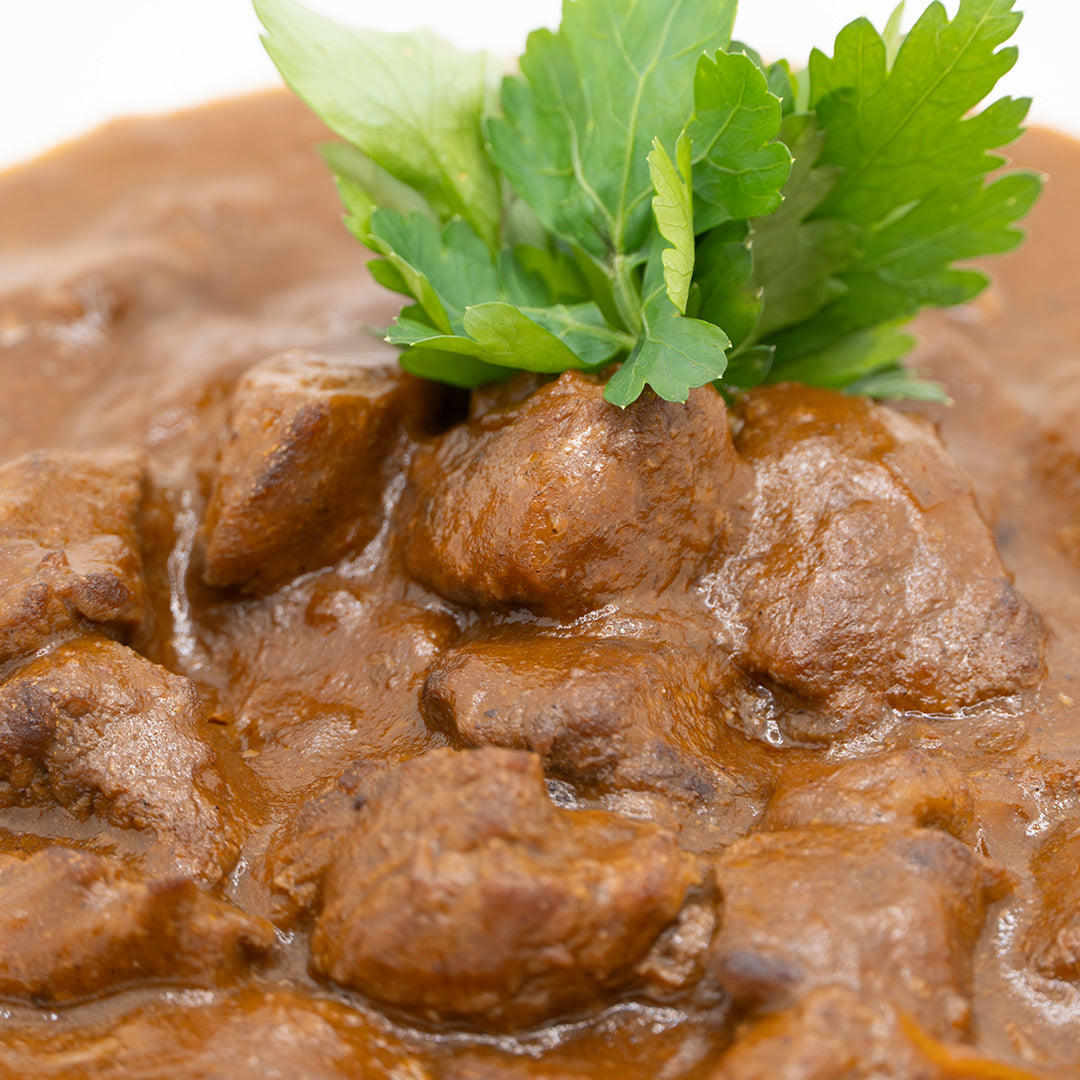 Rindergulasch mit Leffe