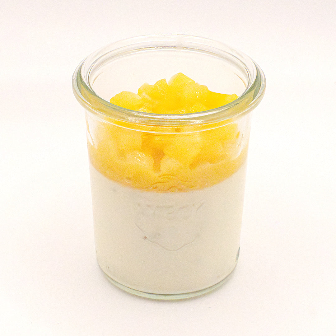 Panna Cotta mit Mango & Ananas