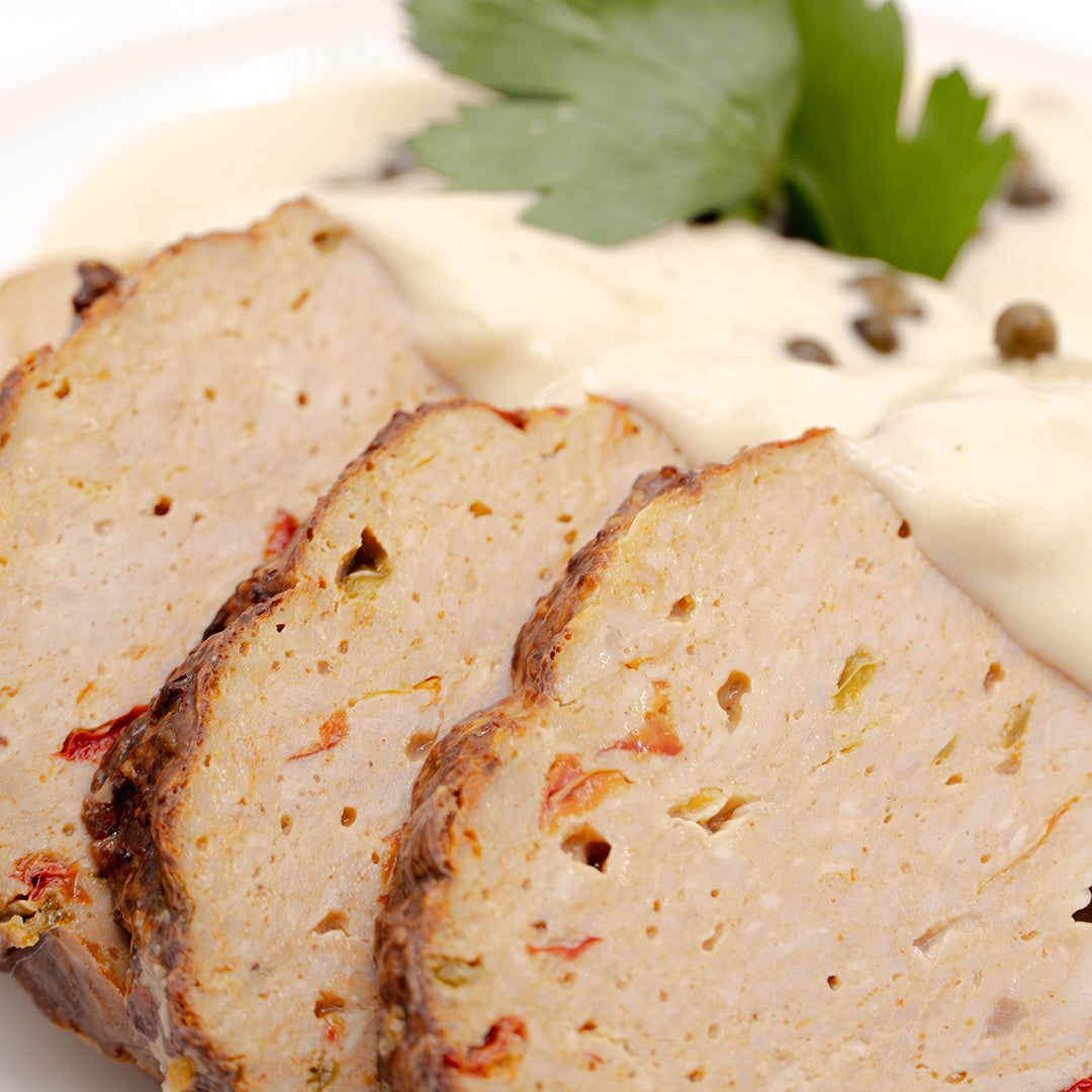 Hackbraten mit Pfeffersoße