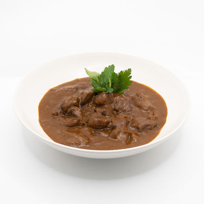 Rindergulasch mit Leffe